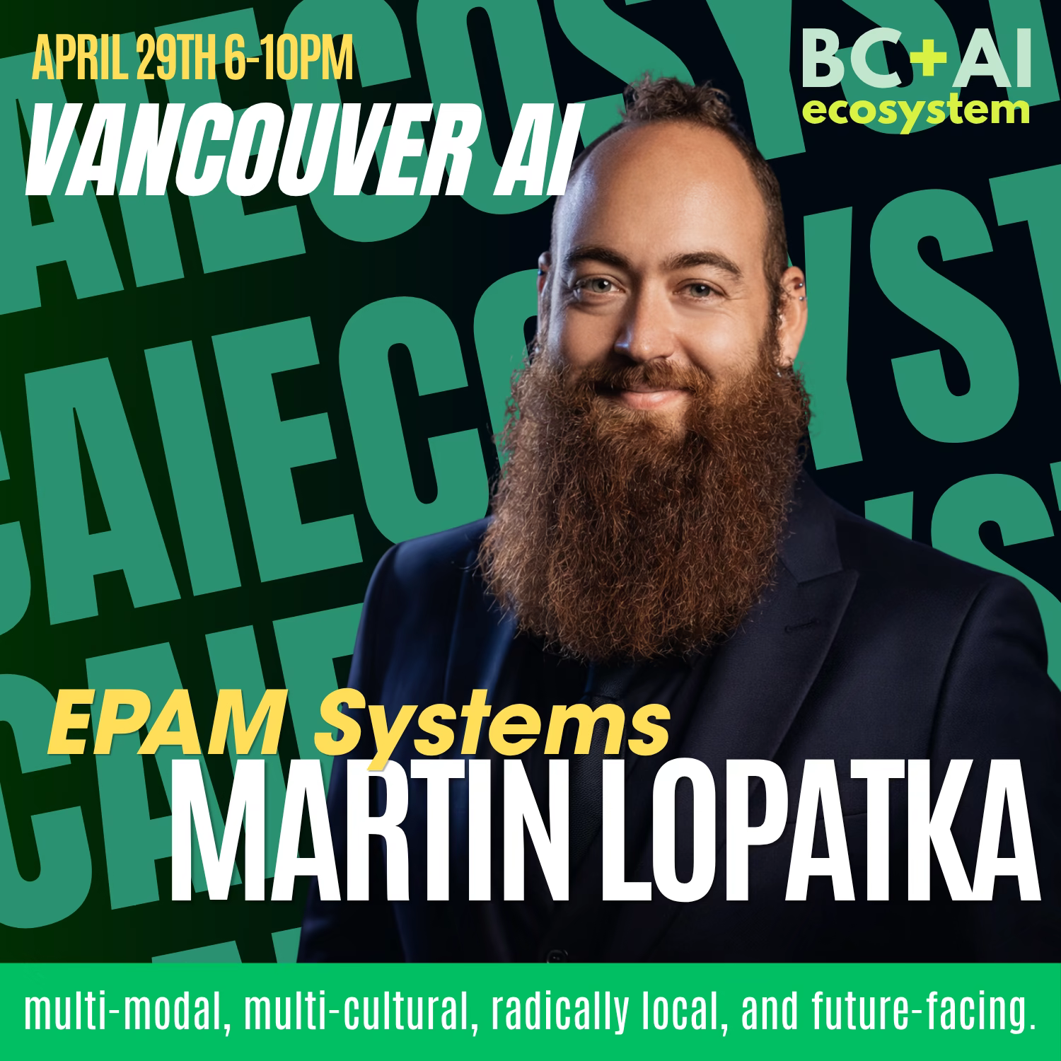 April speaker — Martin Lopatka